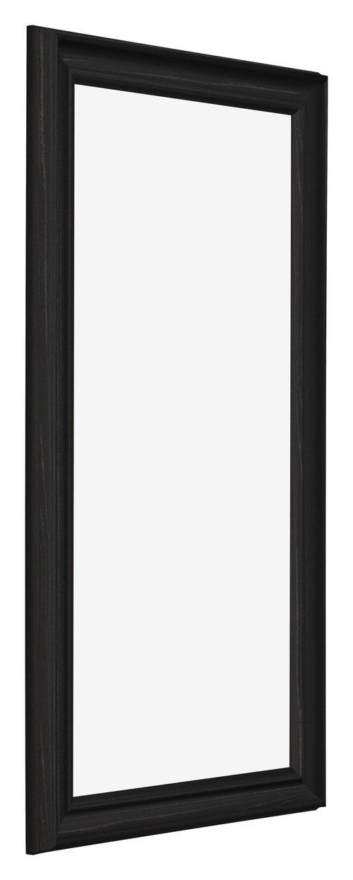 Cadre Photo 20x40cm Noir Grain de Bois MDF Lazio De Face Oblique | Yourdecoration.fr