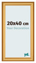 Cadre Photo 20x40cm Or Mat MDF Lazio De Face Mesure | Yourdecoration.fr