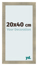 Cadre Photo 20x40cm Or Vintage MDF Pisa De Face Mesure | Yourdecoration.fr