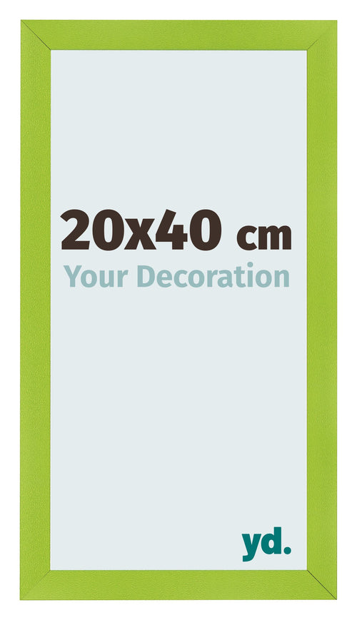 Cadre Photo 20x40cm Vert MDF Pisa De Face Mesure | Yourdecoration.fr