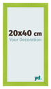 Cadre Photo 20x40cm Vert MDF Pisa De Face Mesure | Yourdecoration.fr