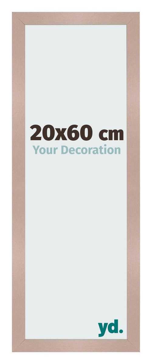 Cadre Photo 20x60 cm Rose Ancien MDF Bologna De Face Mesure | Yourdecoration.fr