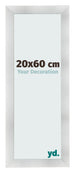 Cadre Photo 20x60cm Aluminium Brosse MDF Pisa De Face Mesure | Yourdecoration.fr