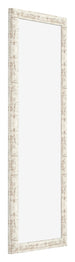 Cadre Photo 20x60cm Blanc Vintage MDF Bologna De Face Oblique | Yourdecoration.fr