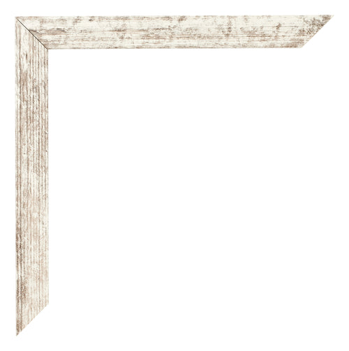 Cadre Photo 20x60cm Blanc Vintage MDF Bologna Detail Coin | Yourdecoration.fr