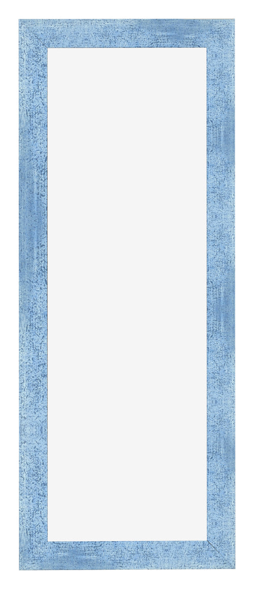 Cadre Photo 20x60cm Bleu Brillant Patine MDF Pisa De Face | Yourdecoration.fr