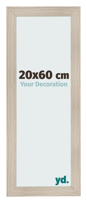 Cadre Photo 20x60cm Chene Rustique MDF Pisa De Face Mesure | Yourdecoration.fr