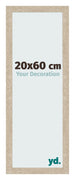 Cadre Photo 20x60cm Chêne Sonoma MDF Bologna De Face Mesure | Yourdecoration.fr