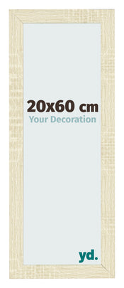 Cadre Photo 20x60cm Chene Sonoma MDF Pisa De Face Mesure | Yourdecoration.fr