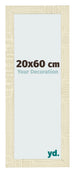 Cadre Photo 20x60cm Chene Sonoma MDF Pisa De Face Mesure | Yourdecoration.fr
