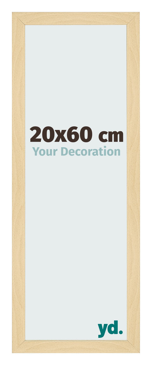 Cadre Photo 20x60cm Hêtre Décor MDF Bologna De Face Mesure | Yourdecoration.fr