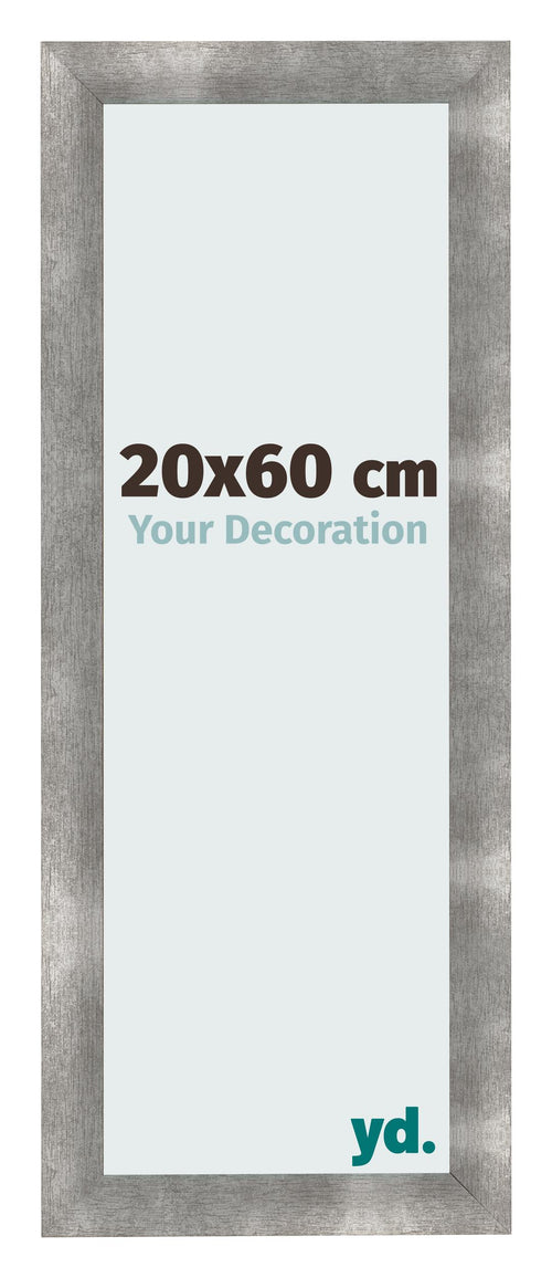 Cadre Photo 20x60cm Metal Vintage MDF Pisa De Face Mesure | Yourdecoration.fr