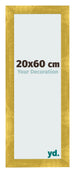 Cadre Photo 20x60cm Or Vintage MDF Pisa De Face Mesure | Yourdecoration.fr