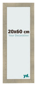 Cadre Photo 20x60cm Or Vintage MDF Pisa De Face Mesure | Yourdecoration.fr