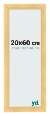 Cadre Photo 20x60cm Or Vintage MDF Pisa De Face Mesure | Yourdecoration.fr