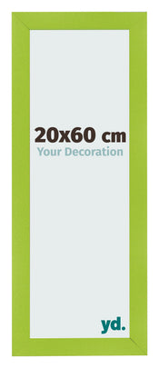 Cadre Photo 20x60cm Vert MDF Pisa De Face Mesure | Yourdecoration.fr