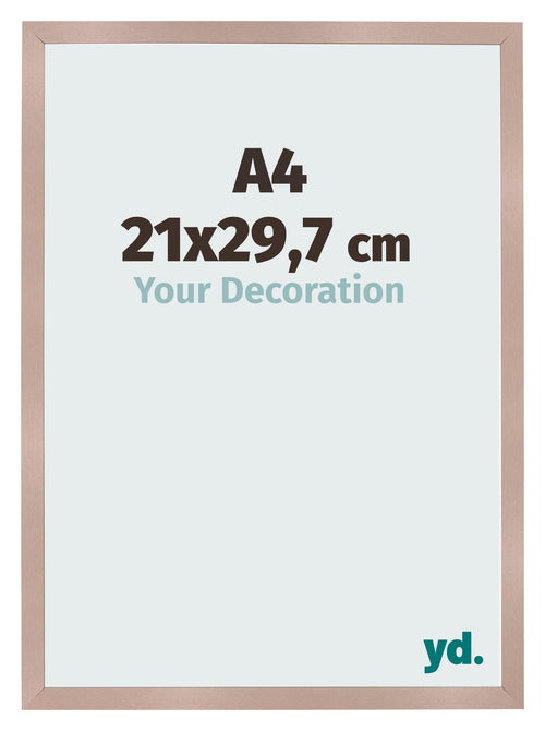 Cadre Photo 21x29 7 cm A4 Rose Ancien MDF Bologna De Face Mesure | Yourdecoration.fr