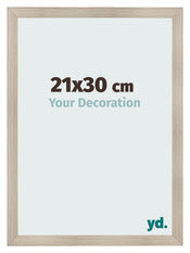 Cadre Photo 21x30cm Chene Rustique MDF Pisa De Face Mesure | Yourdecoration.fr