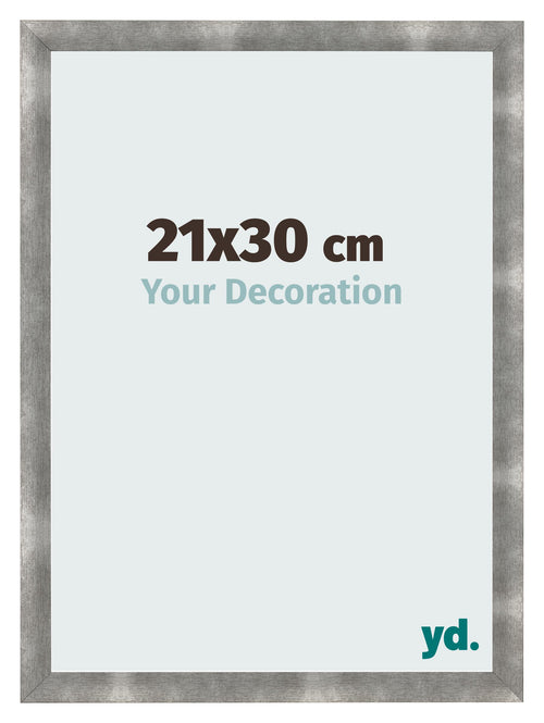Cadre Photo 21x30cm Metal Vintage MDF Pisa De Face Mesure | Yourdecoration.fr