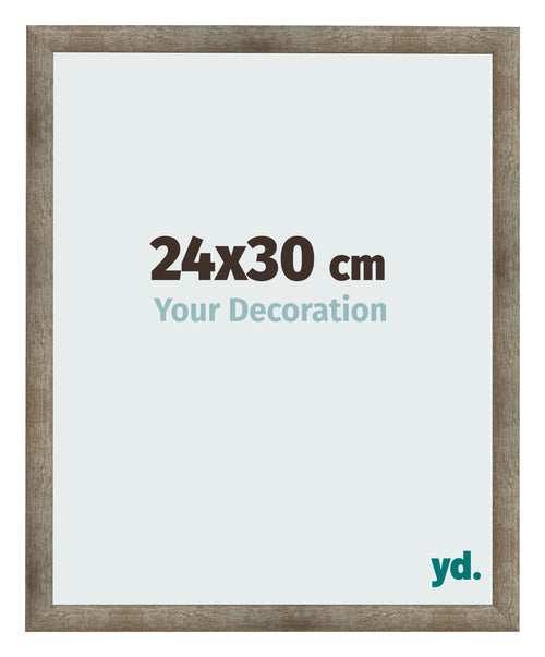 Cadre Photo 24x30 cm Metal Vintage MDF Bologna De Face Mesure | Yourdecoration.fr