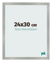 Cadre Photo 24x30cm Aluminium Brossé MDF Bologna De Face Mesure | Yourdecoration.fr