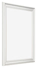 Cadre Photo 24x30cm Blanc Patine MDF Lazio De Face Oblique | Yourdecoration.fr