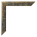Cadre Photo 24x30cm Bleu Or Melange MDF Pisa Detail Coin | Yourdecoration.fr