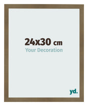 Cadre Photo 24x30cm Bronze Décor MDF Bologna De Face Mesure | Yourdecoration.fr