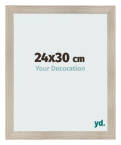 Cadre Photo 24x30cm Chene Rustique MDF Pisa De Face Mesure | Yourdecoration.fr