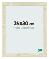 Cadre Photo 24x30cm Chene Sonoma MDF Pisa De Face Mesure | Yourdecoration.fr