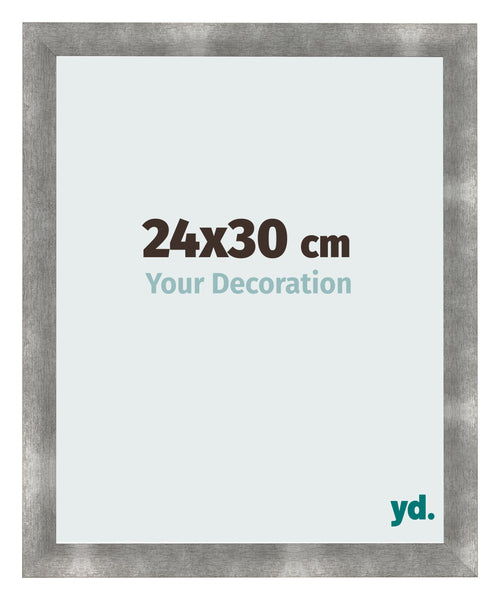 Cadre Photo 24x30cm Metal Vintage MDF Pisa De Face Mesure | Yourdecoration.fr