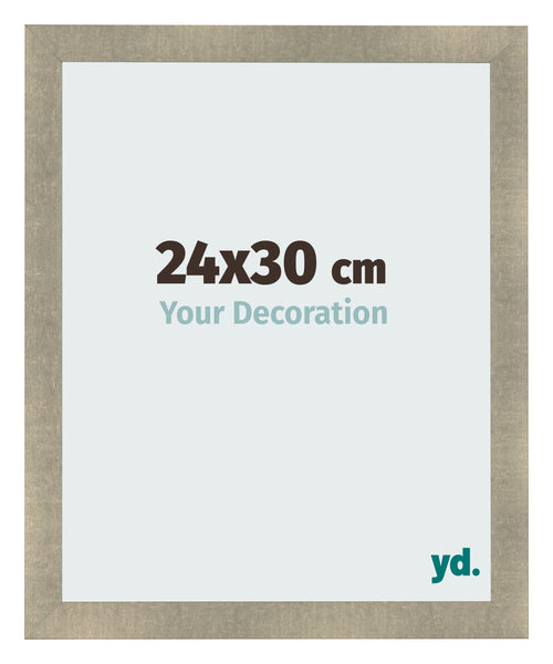 Cadre Photo 24x30cm Or Vintage MDF Pisa De Face Mesure | Yourdecoration.fr