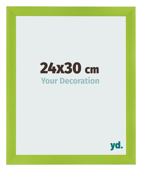Cadre Photo 24x30cm Vert MDF Pisa De Face Mesure | Yourdecoration.fr
