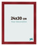 Cadre Photo 24x30cm Vin Rouge Patine MDF Pisa De Face Mesure | Yourdecoration.fr