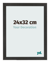 Cadre Photo 24x32 cm Noir Mat MDF Bologna De Face Mesure | Yourdecoration.fr