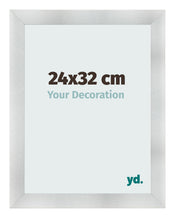 Cadre Photo 24x32cm Aluminium Brosse MDF Pisa De Face Mesure | Yourdecoration.fr