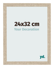 Cadre Photo 24x32cm Chêne Sonoma MDF Bologna De Face Mesure | Yourdecoration.fr