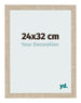 Cadre Photo 24x32cm Chêne Sonoma MDF Bologna De Face Mesure | Yourdecoration.fr