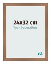 Cadre Photo 24x32cm Cuivre Décor MDF Bologna De Face Mesure | Yourdecoration.fr