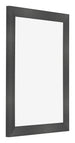 Cadre Photo 24x32cm Noir Argent Poli MDF Pisa De Face Oblique | Yourdecoration.fr