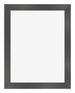 Cadre Photo 24x32cm Noir Argent Poli MDF Pisa De Face | Yourdecoration.fr