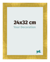 Cadre Photo 24x32cm Or Vintage MDF Pisa De Face Mesure | Yourdecoration.fr