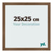 Cadre Photo 25x25 cm Chene Rustique MDF Bologna De Face Mesure | Yourdecoration.fr