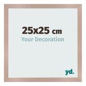 Cadre Photo 25x25 cm Rose Ancien MDF Bologna De Face Mesure | Yourdecoration.fr