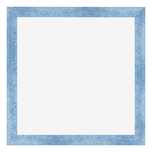 Cadre Photo 25x25cm Bleu Brillant Patine MDF Pisa De Face | Yourdecoration.fr