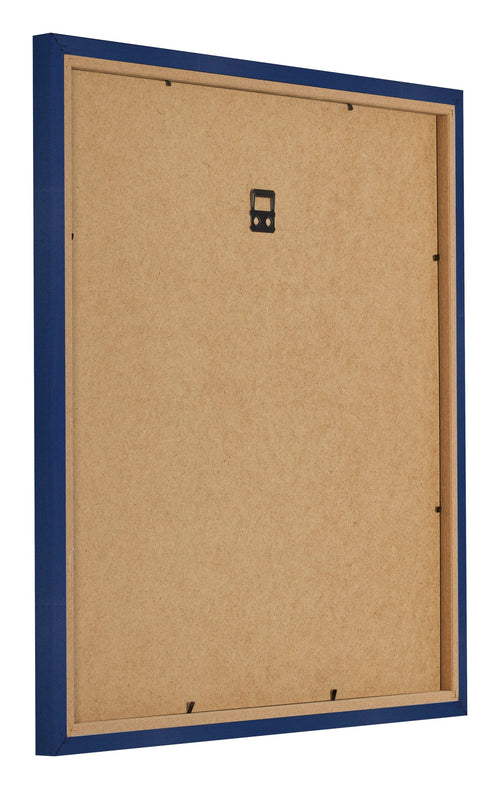Cadre Photo 25x25cm Bleu Foncé Patiné MDF Bologna Arriere Oblique | Yourdecoration.fr