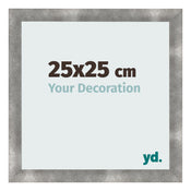 Cadre Photo 25x25cm Metal Vintage MDF Pisa De Face Mesure | Yourdecoration.fr
