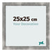 Cadre Photo 25x25cm Metal Vintage MDF Pisa De Face Mesure | Yourdecoration.fr