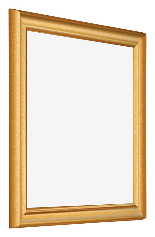 Cadre Photo 25x25cm Or Mat MDF Lazio De Face Oblique | Yourdecoration.fr