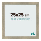 Cadre Photo 25x25cm Or Vintage MDF Pisa De Face Mesure | Yourdecoration.fr